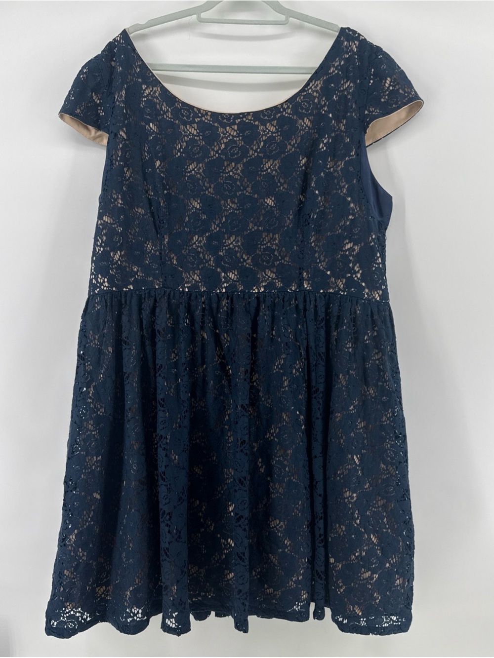 Pompous Girly Blue Lace Dress SZ 22W
